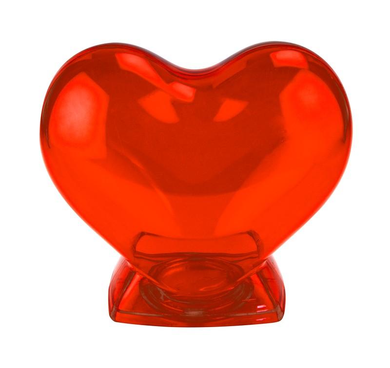 Alcancía corazón ROJO front
