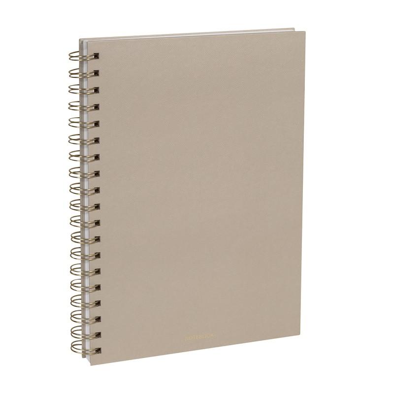 Libreta malaki BEIGE front