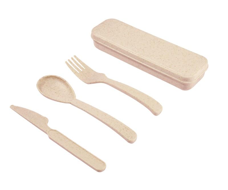 Set de cubiertos thai BEIGE front