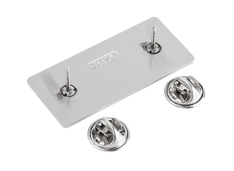 Placa metálica con grabado PLATA miniatura 3