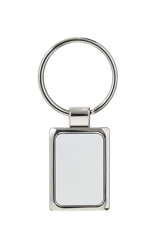 Llavero square PLATA front