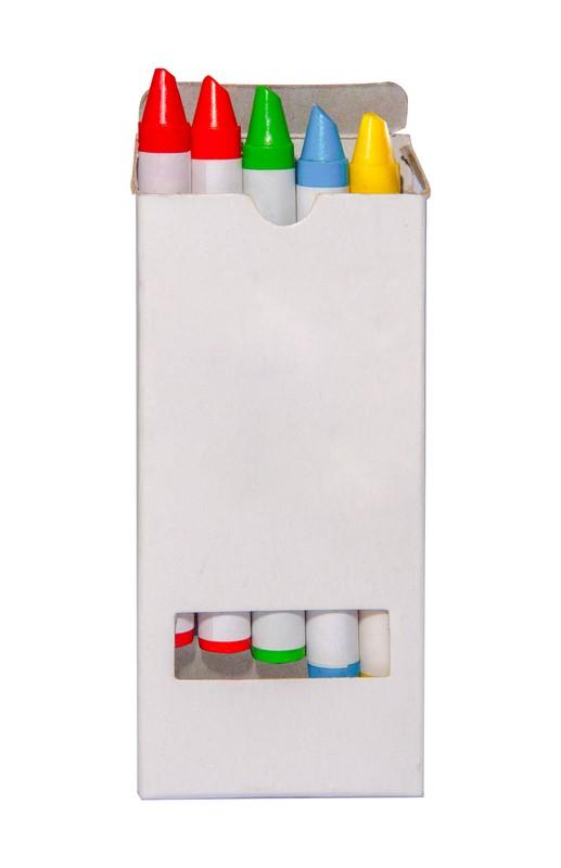 Caja de crayones BLANCO front