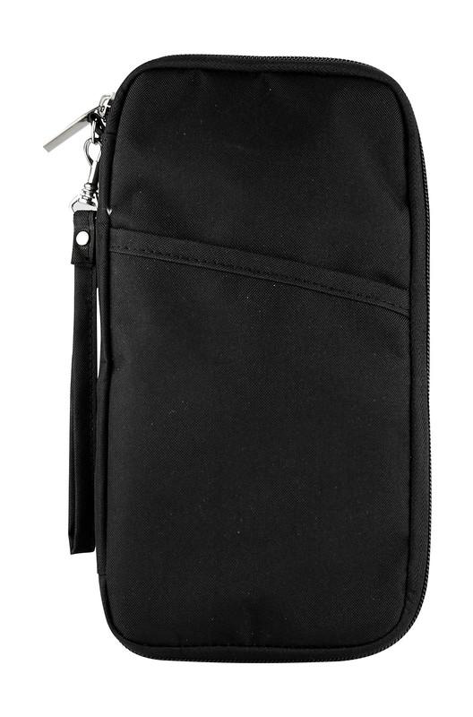 Porta pasaporte skana NEGRO front