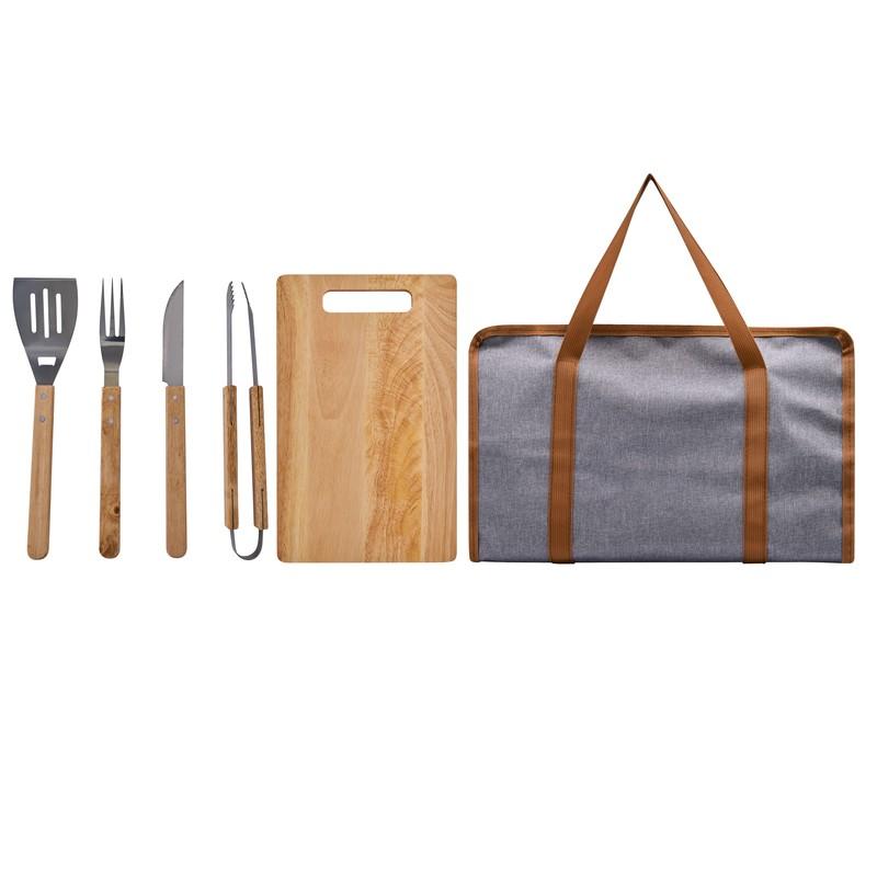 Set de bbq molt GRIS front