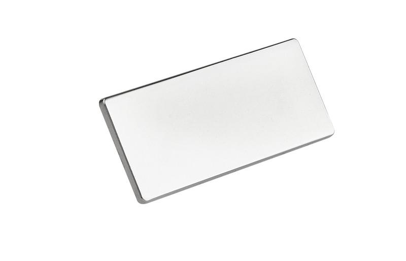 Placa metálica con grabado PLATA miniatura 2