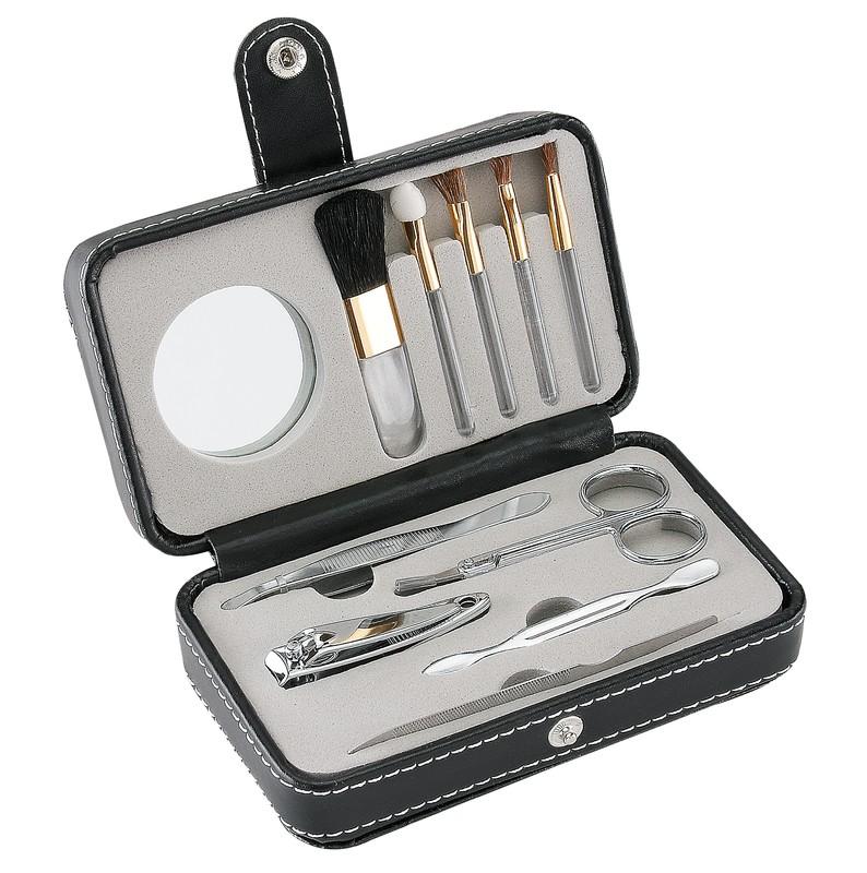Set de manicure y brochas young NEGRO front