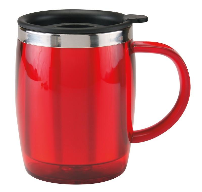 Taza térmica burgos ROJO front