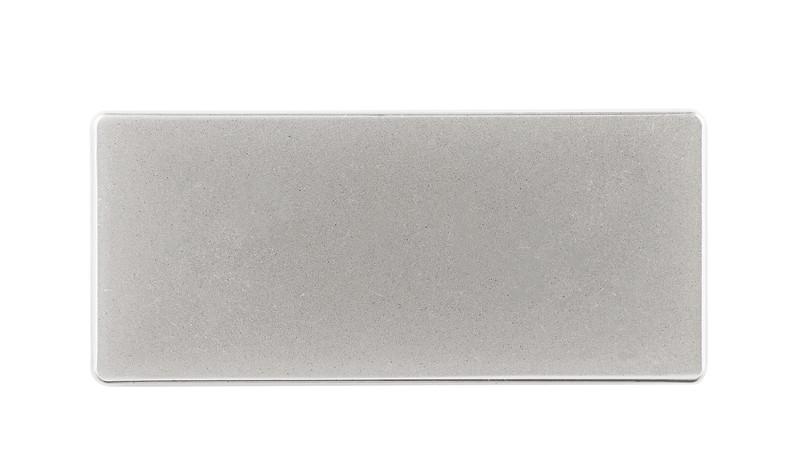 Placa metálica con grabado PLATA front