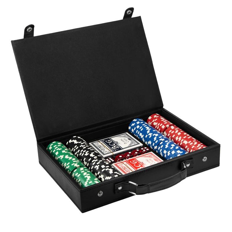 Set de poker tahúr NEGRO miniatura 2