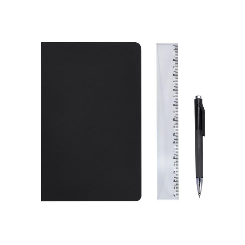 Set de libreta nodi Black front