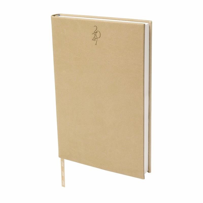 Agenda diaria clásica 2027 Beige front